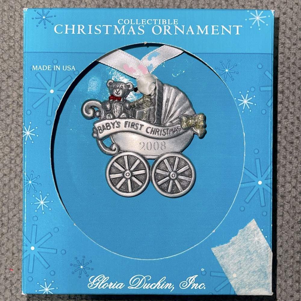NIB Baby’s First Christmas Ornament 2008